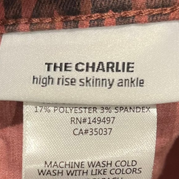 JOE'S JEANS The Charlie High-Rise Ankle Skinny Leopard Print - Picture 5 of 6